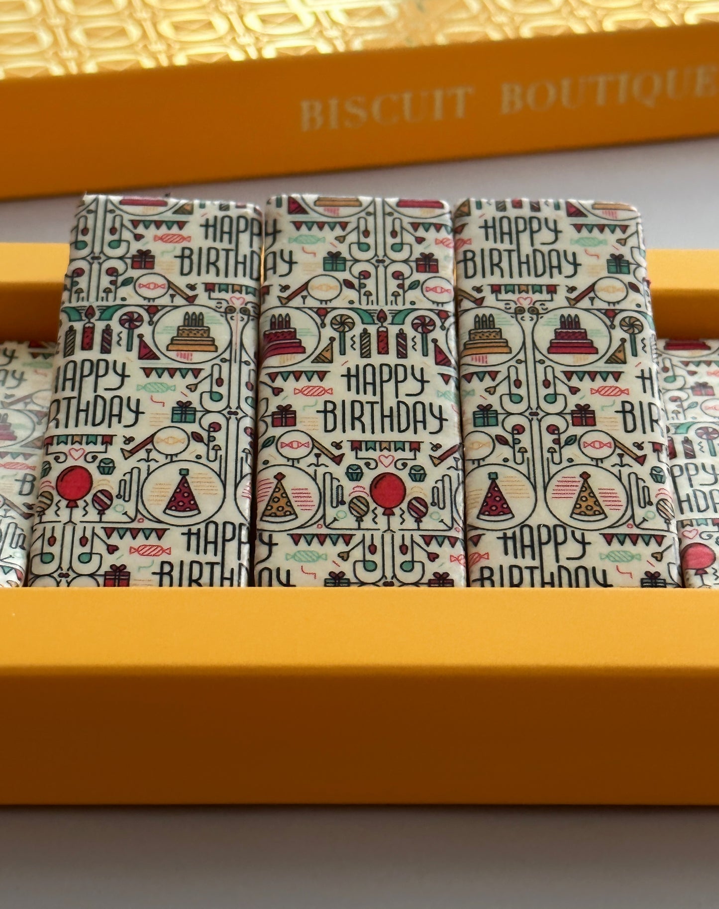 Luxury Birthday - Artisan Shortbread Biscuits (8pcs)