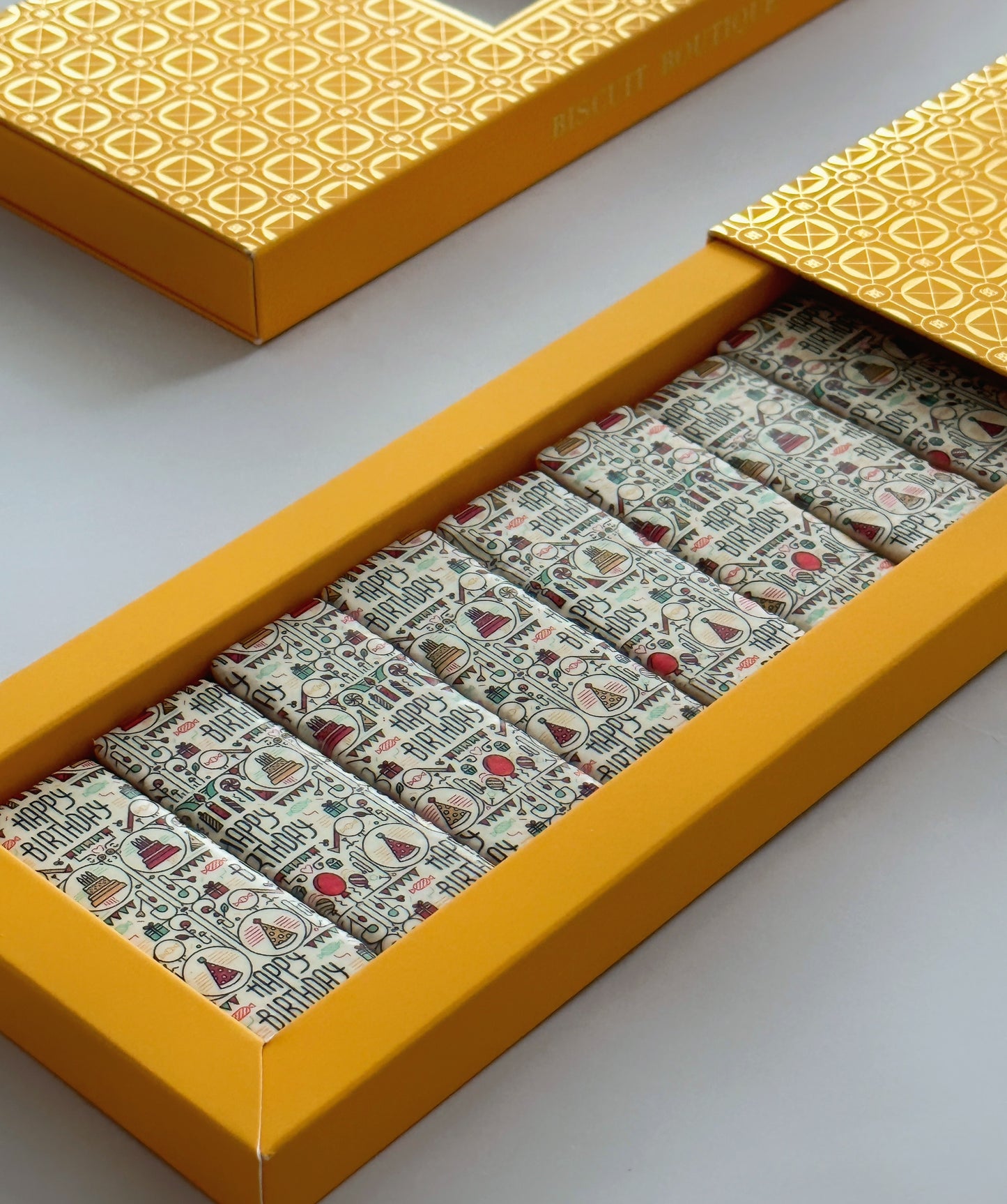 Luxury Birthday - Artisan Shortbread Biscuits (8pcs)