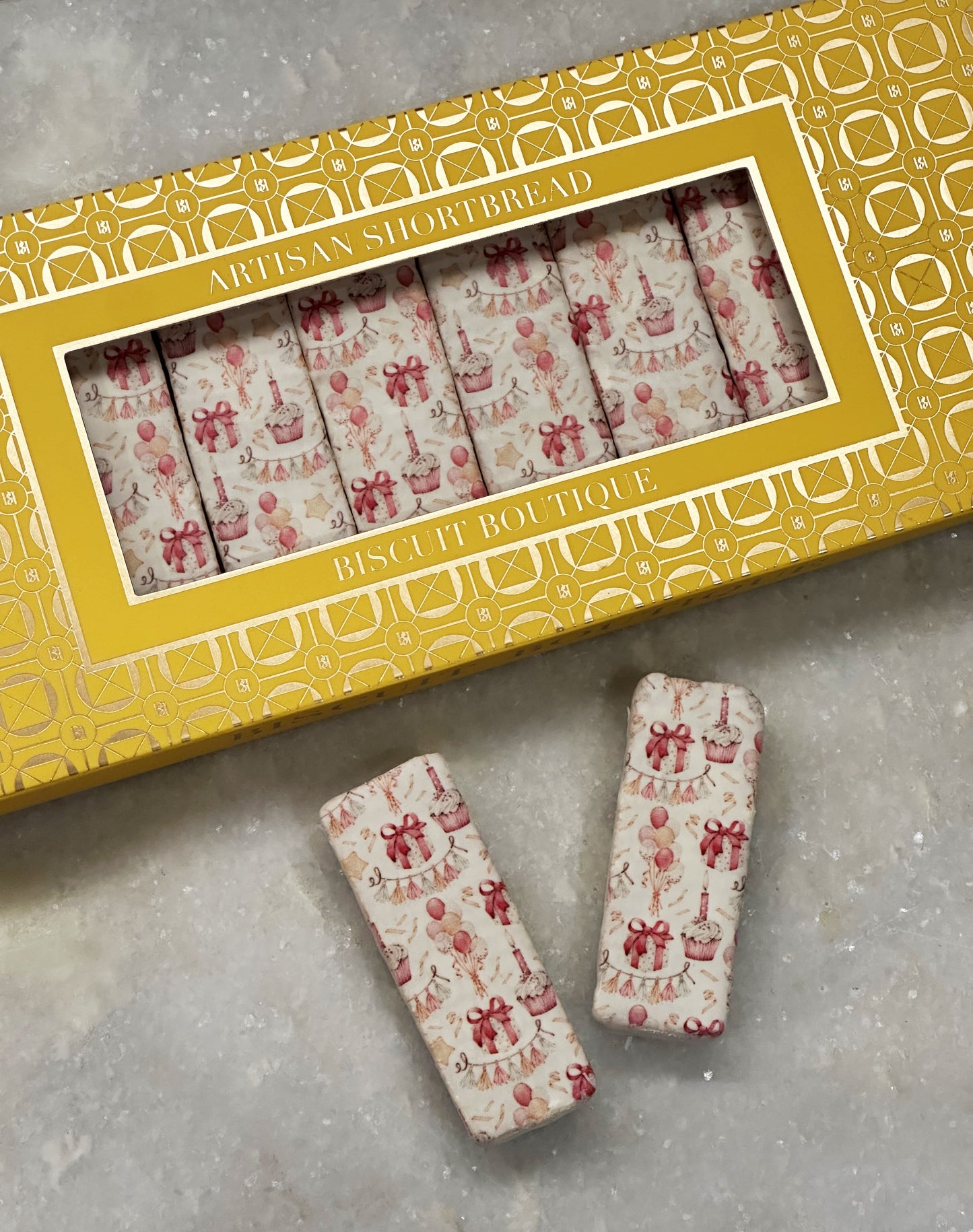 Birthday Extravaganza - Artisan Shortbread Biscuits (8pcs)