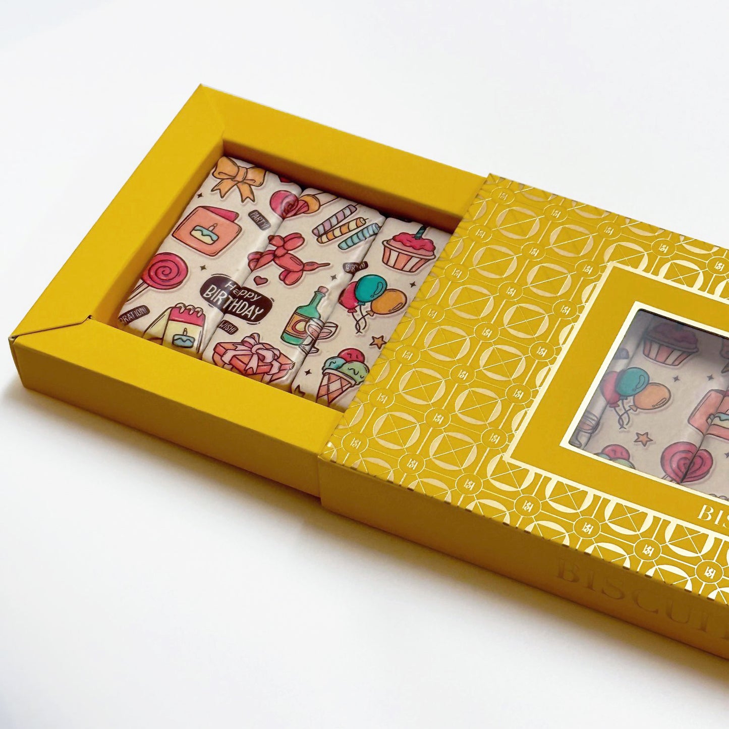 Jolly Good Birthday - Artisan Shortbread Biscuits (8pcs)