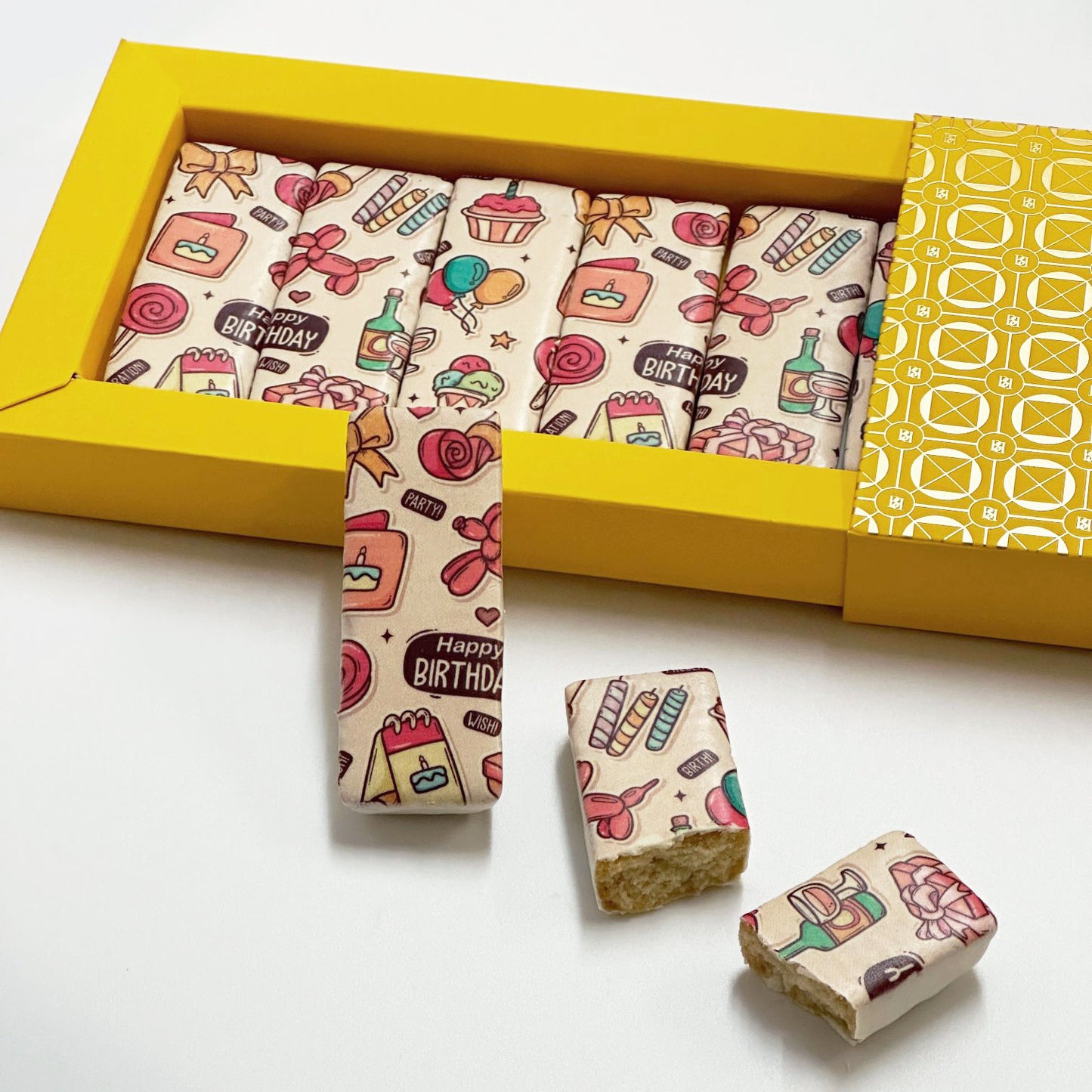 Jolly Good Birthday - Artisan Shortbread Biscuits (8pcs)