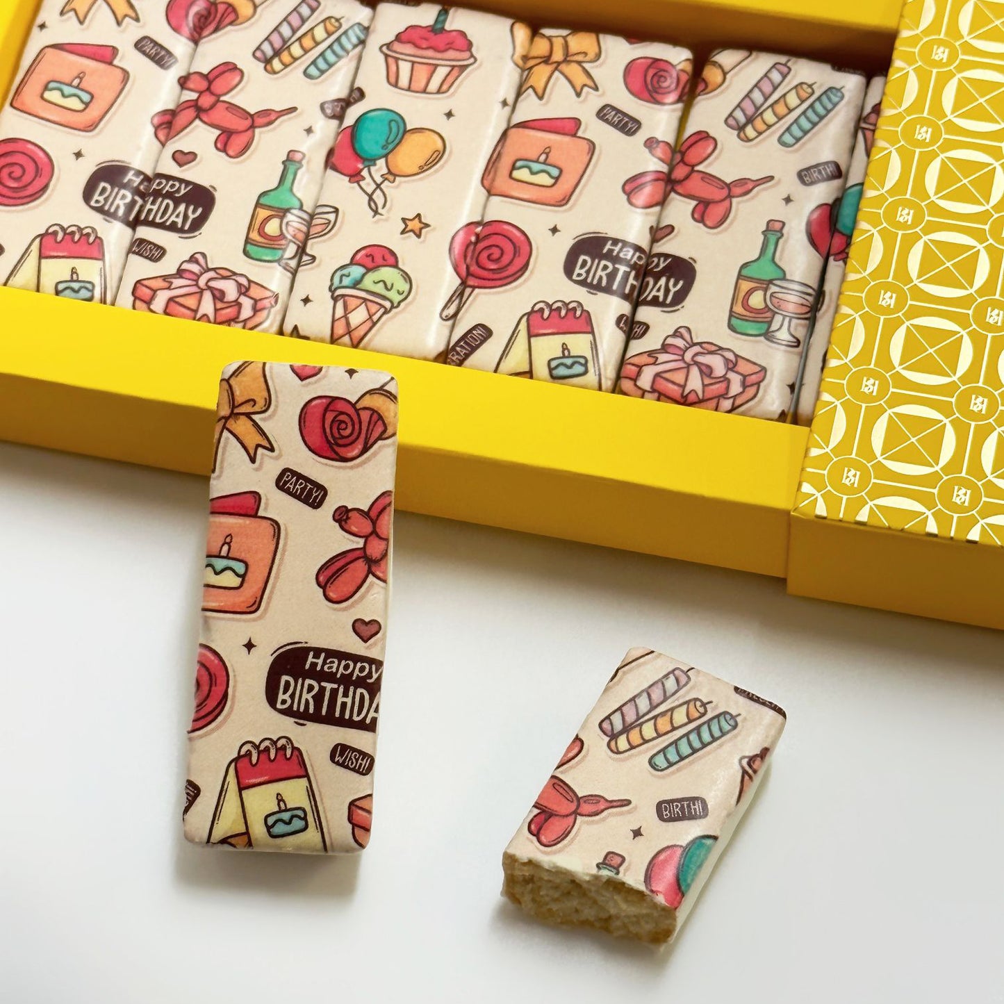 Jolly Good Birthday - Artisan Shortbread Biscuits (8pcs)