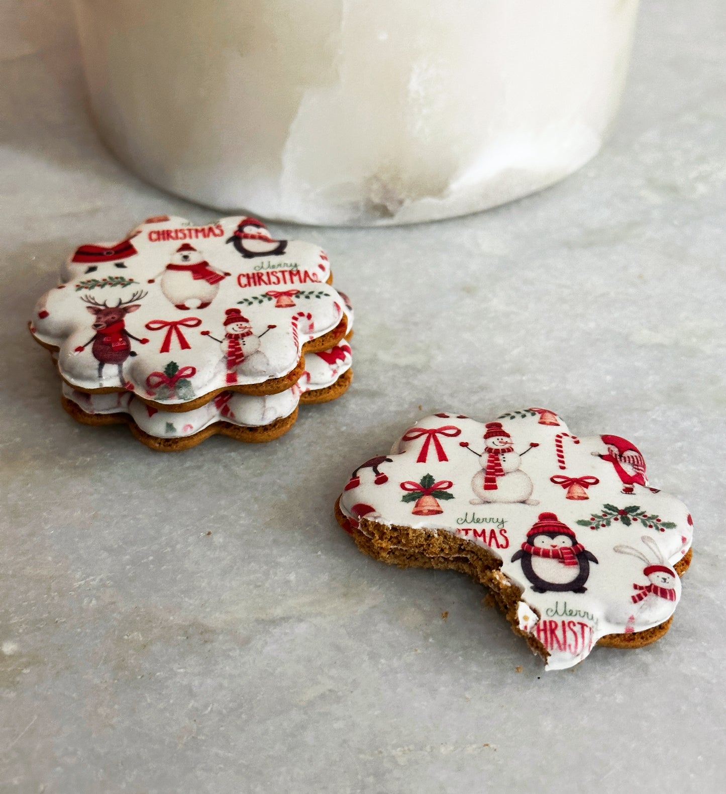MC13 - Christmas party Speculoos Sandwich Biscuits with a twist