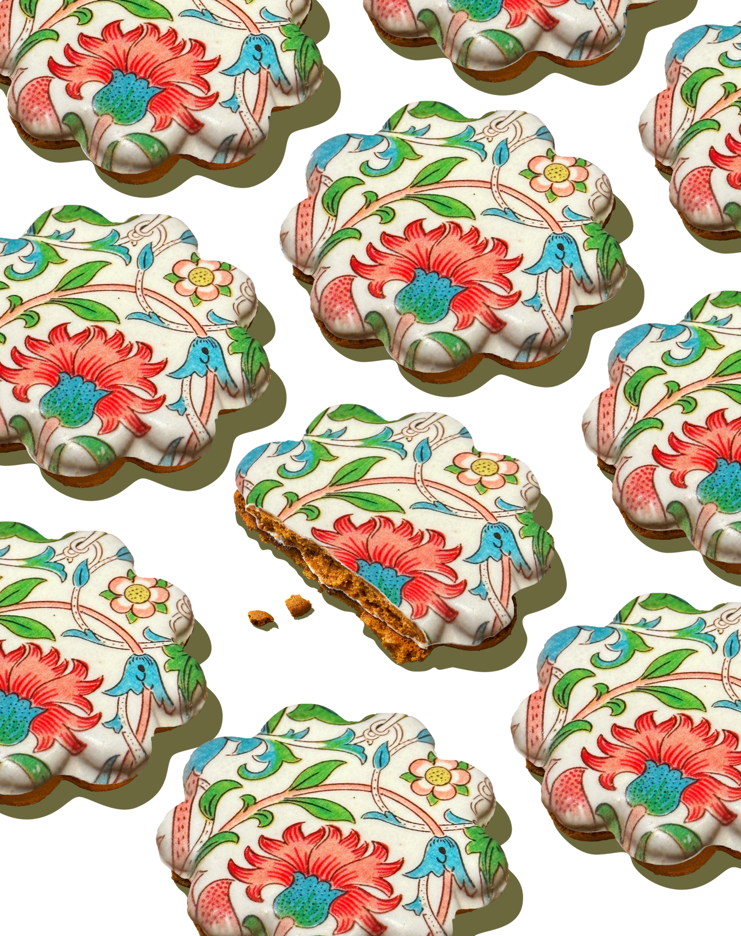 William Morris Speculoos Biscuits with a twist (12pcs)