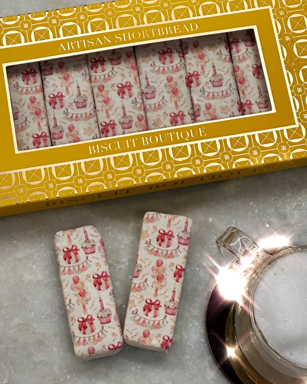 Birthday Extravaganza - Artisan Shortbread Biscuits (8pcs)