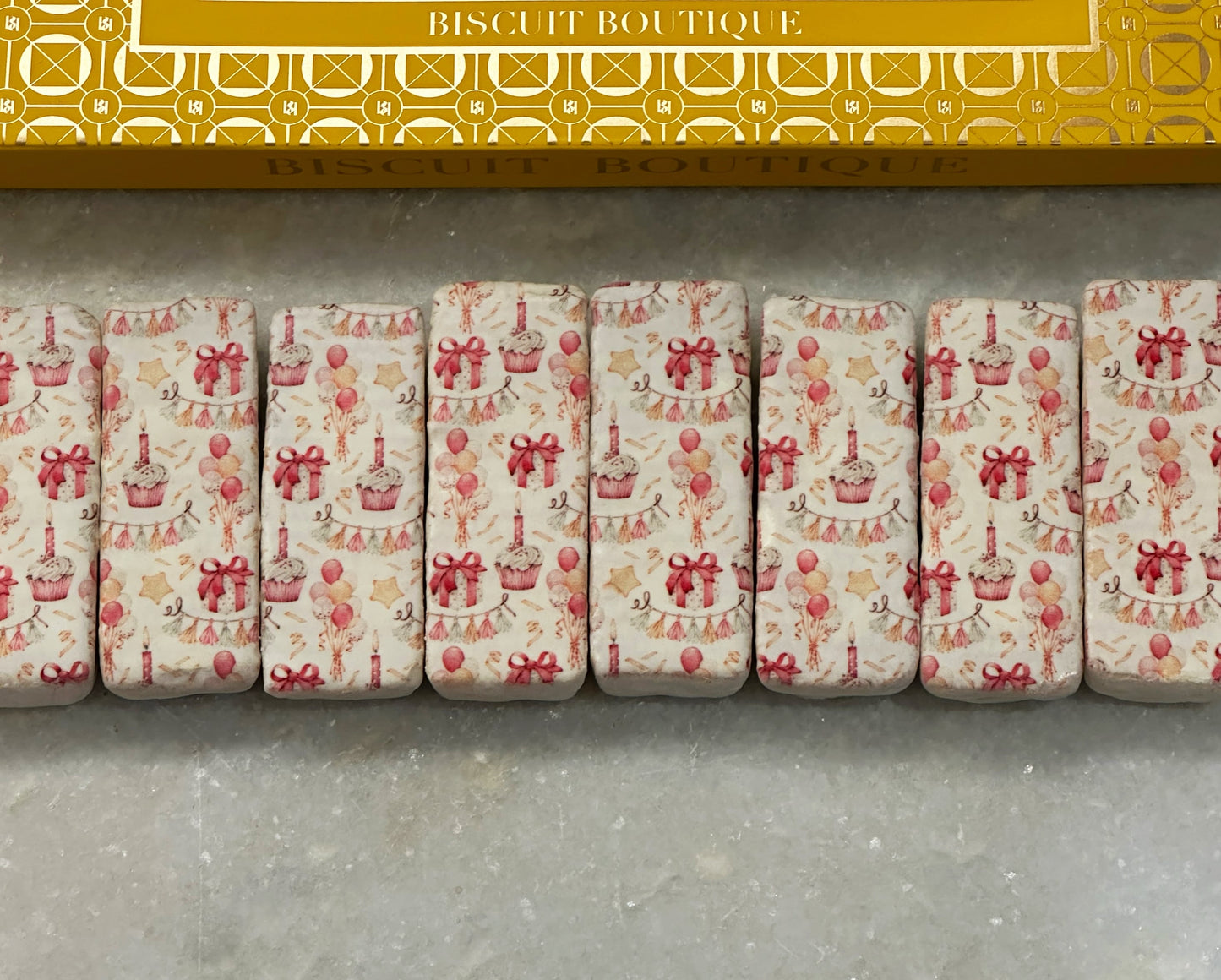 Birthday Extravaganza - Artisan Shortbread Biscuits (8pcs)