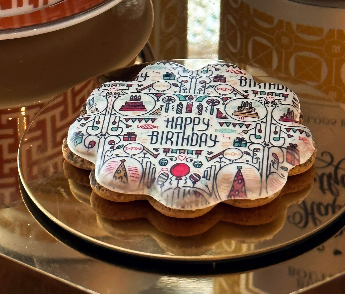 Modern Birthday x6 - Speculoos Sandwich Biscuits with a twist
