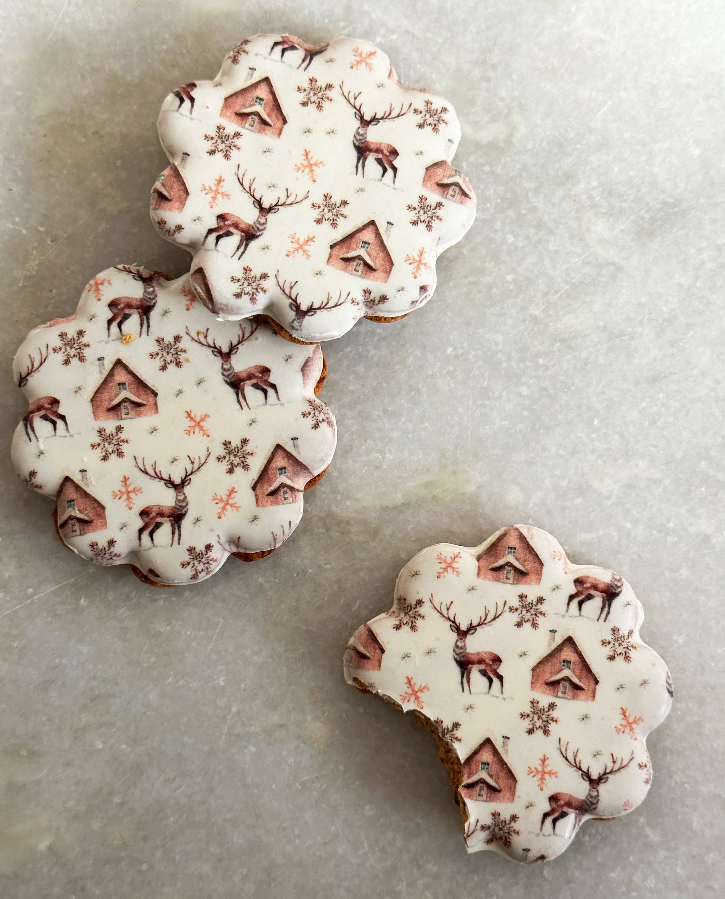 MC7 - Winter Wonderland Speculoos Sandwich Biscuits with a twist