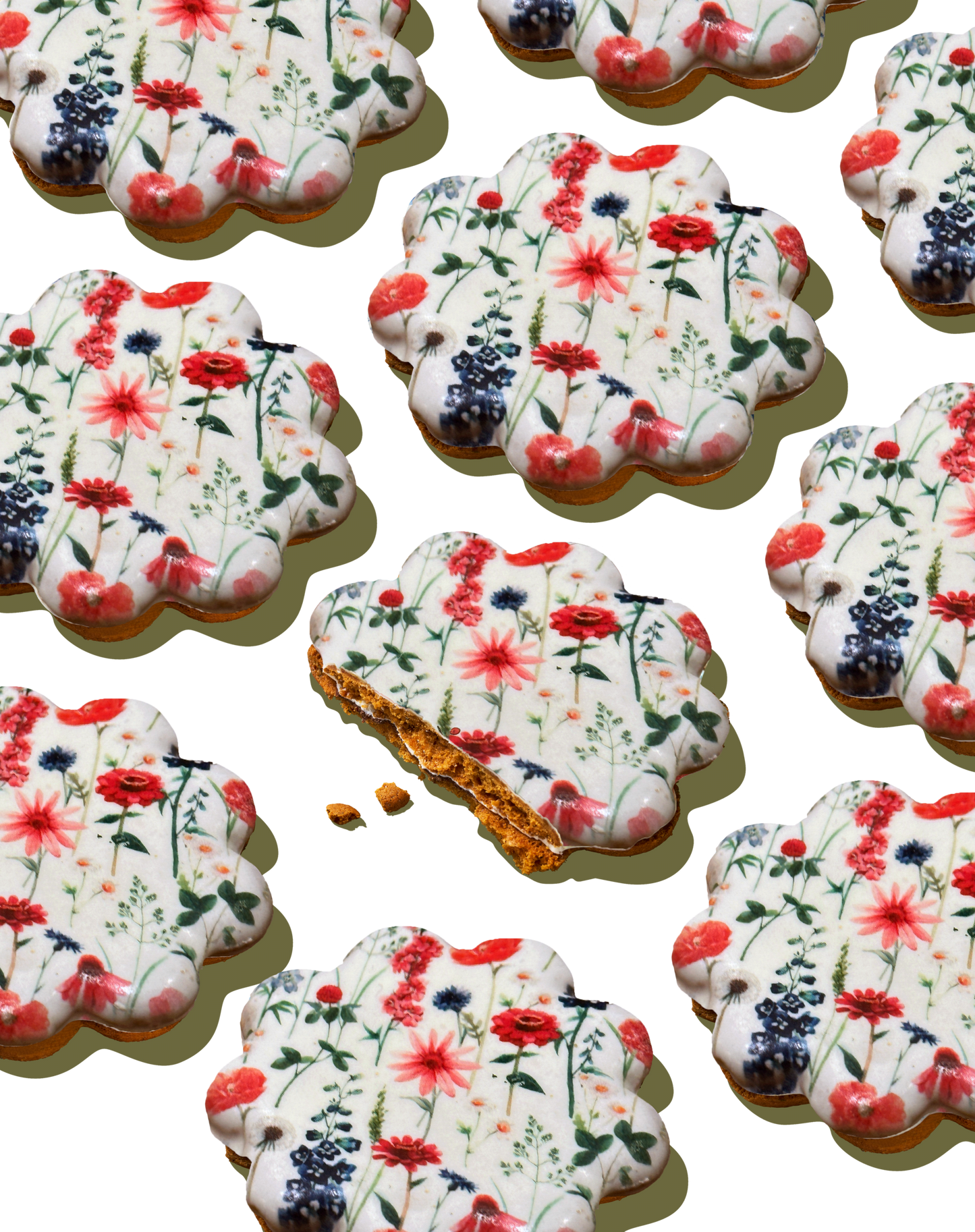 Spring Flowers - Speculoos with a twist Biscuits (12pcs)