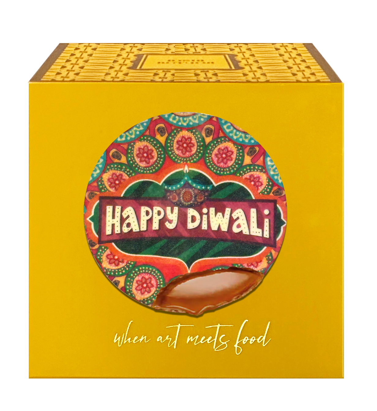 DI1 - Happy Diwali  - Caramel Biscuits (8pcs)