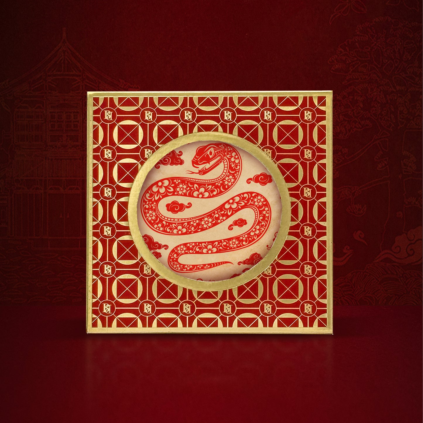 YS1C - Year of Snake - Edible Greeting card