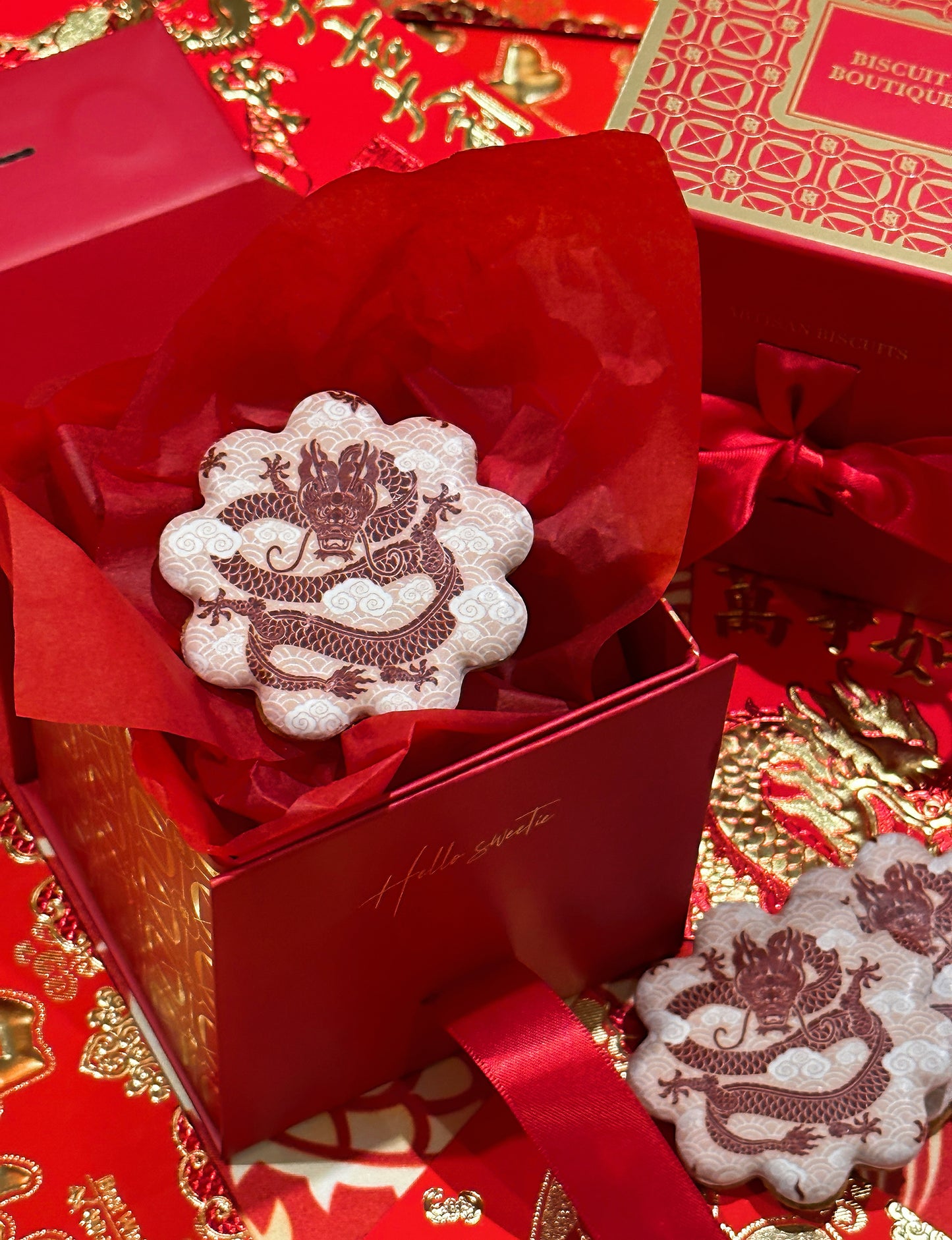 YD4 - Guo Nian 2024 - Speculoos biscuits with Red envelope