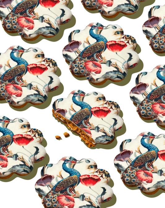 Majestic Peacock x6 - Speculoos Sandwich Biscuits with a twist