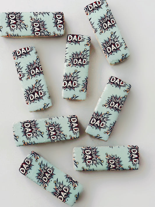 Dad Superhero - Artisan Shortbread Biscuits (8pcs)