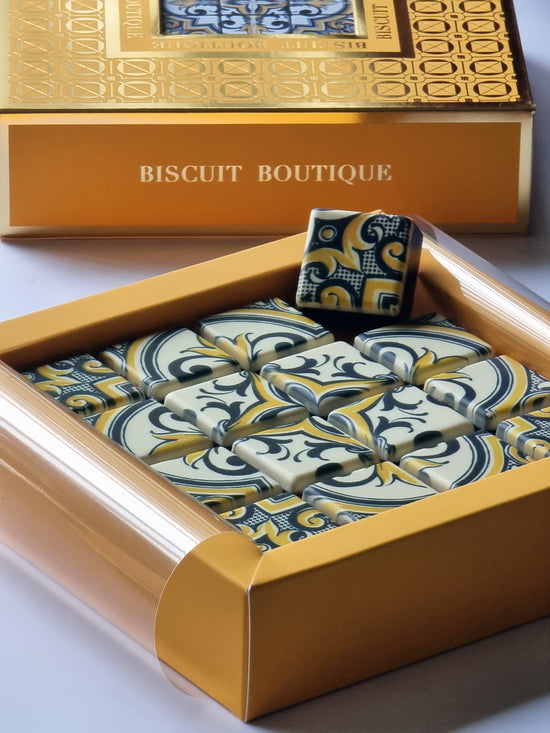 Biscuit Boutique offers a wide range of mosaic chocolate bonbons and biscuit gift boxes. The perfect treat for an upcoming Birthday, Anniversary, Christmas or any occasion. All of our products vegan. Schedule or next day delivery date available